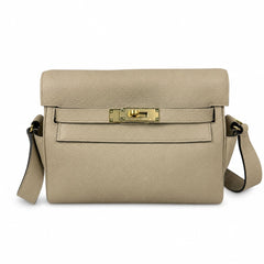 Kelly Messenger PM 27 Veau Togo, Gris Perle, Gold Hardware
