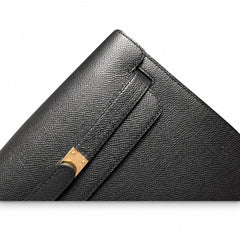kelly Depeches 25cm Epsom leather Noir Gold Hardware