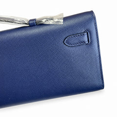 Hermès Kelly Cut 31 Clutch Epsom Leather Picture Dark Blue