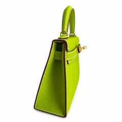 Hermès Kelly Sellier 19 Vert Anis Epsom Gold Hardware