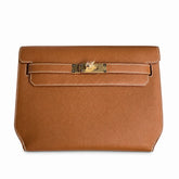 Hermès Kelly Dépêches 25cm Gold Epsom Calf Leather Gold Hardware