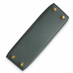 Hermès Kelly Sellier 19 Vert Amande Epsom Gold Hardware