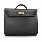 Hermès Kelly Depeches 36 Noir Epsom Calf Leather Gold Hardware