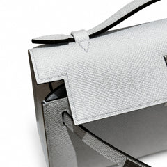 Hermès Mini Kelly II 22cm Bleu Brume Epsom Calf Leather Palladium Hardware