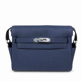 Kelly Messenger PM 27 Veau Togo, Bleu Saphir, Palladium Hardware