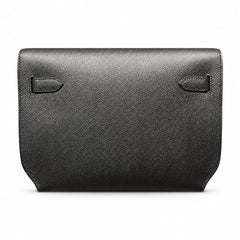 kelly Depeches 25cm Epsom leather Noir Gold Hardware