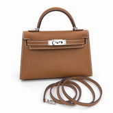 Hermès Kelly Sellier 19 Étoupe Epsom Palladium Hardware