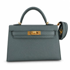 Hermès Kelly Sellier 19 Vert Amande Epsom Gold Hardware