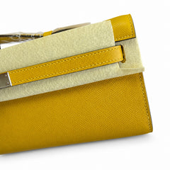 Hermès Kelly Cut 31 Clutch Epsom Leather Picture Amber Yellow