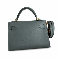 Hermès Kelly Sellier 19 Vert Amande Epsom Gold Hardware