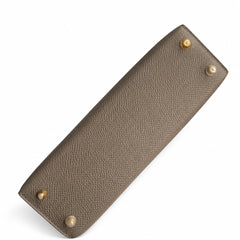 Hermès Kelly Sellier 19 Gris Asphalte Epsom Gold Hardware
