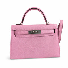 Hermès Kelly Sellier 19 Malva Epsom Palladium Hardware