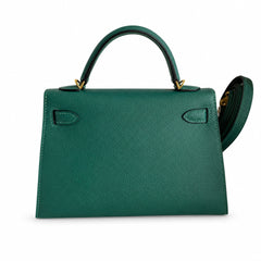 Hermès Kelly Sellier 19 Vert Malachite Epsom Gold Hardware