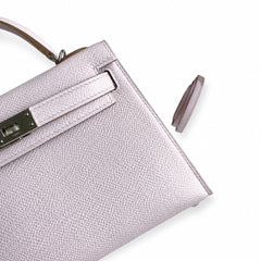 Hermès Kelly Sellier 19 Lilas Epsom Palladium Hardware