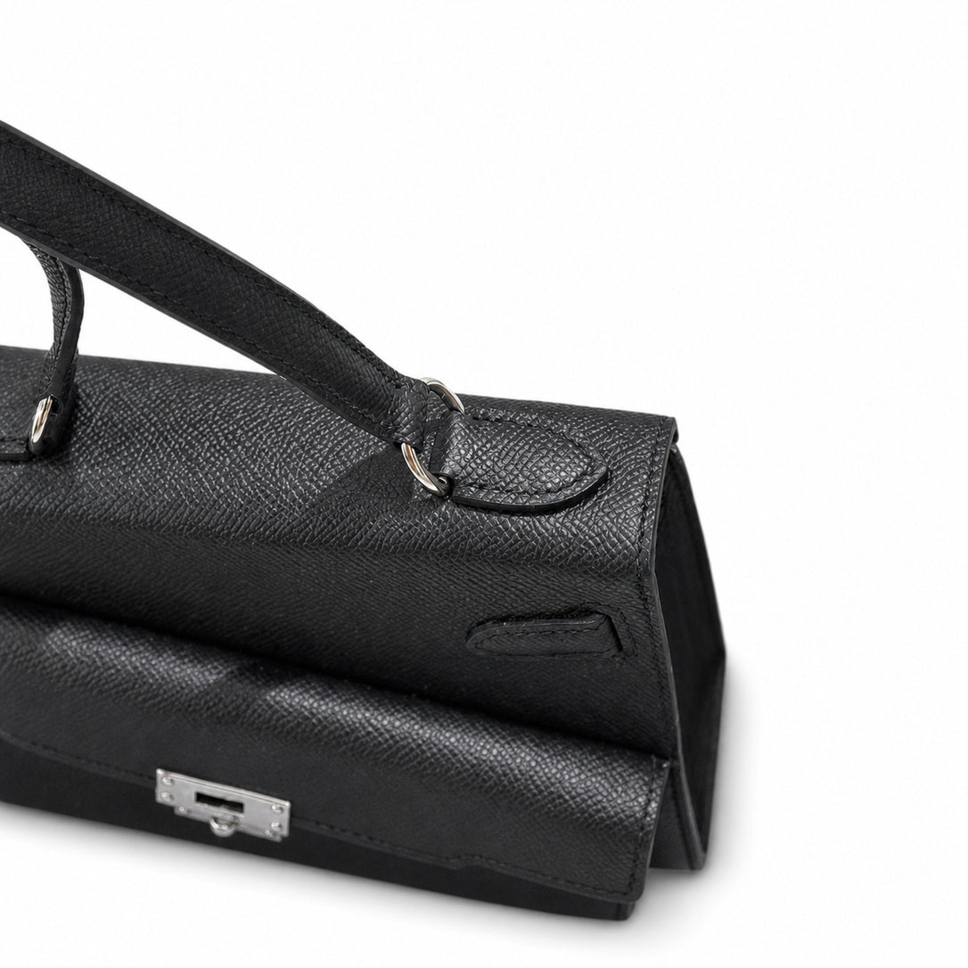 Hermès Kelly En Désordre 20cm Noir Epsom Calf Leather Palladium Hardware