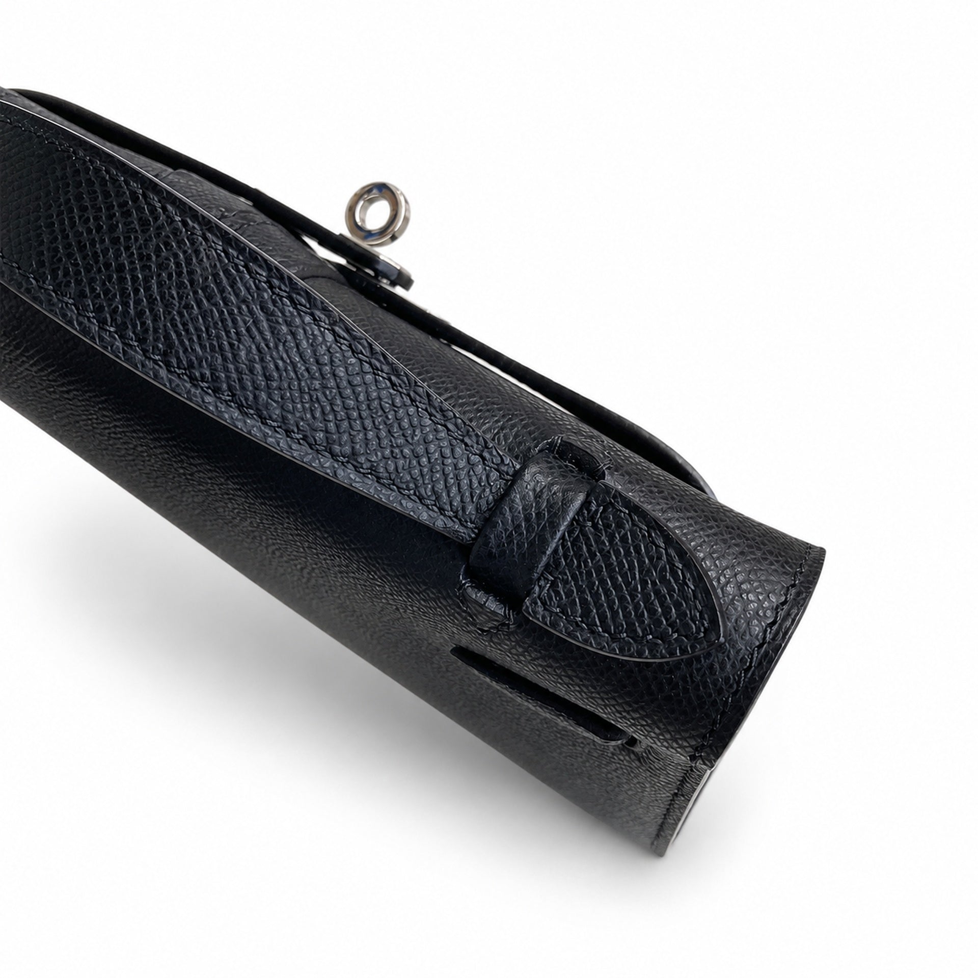 Kelly Pochette 22 Veau Epsom, Noir, Gold Hardware
