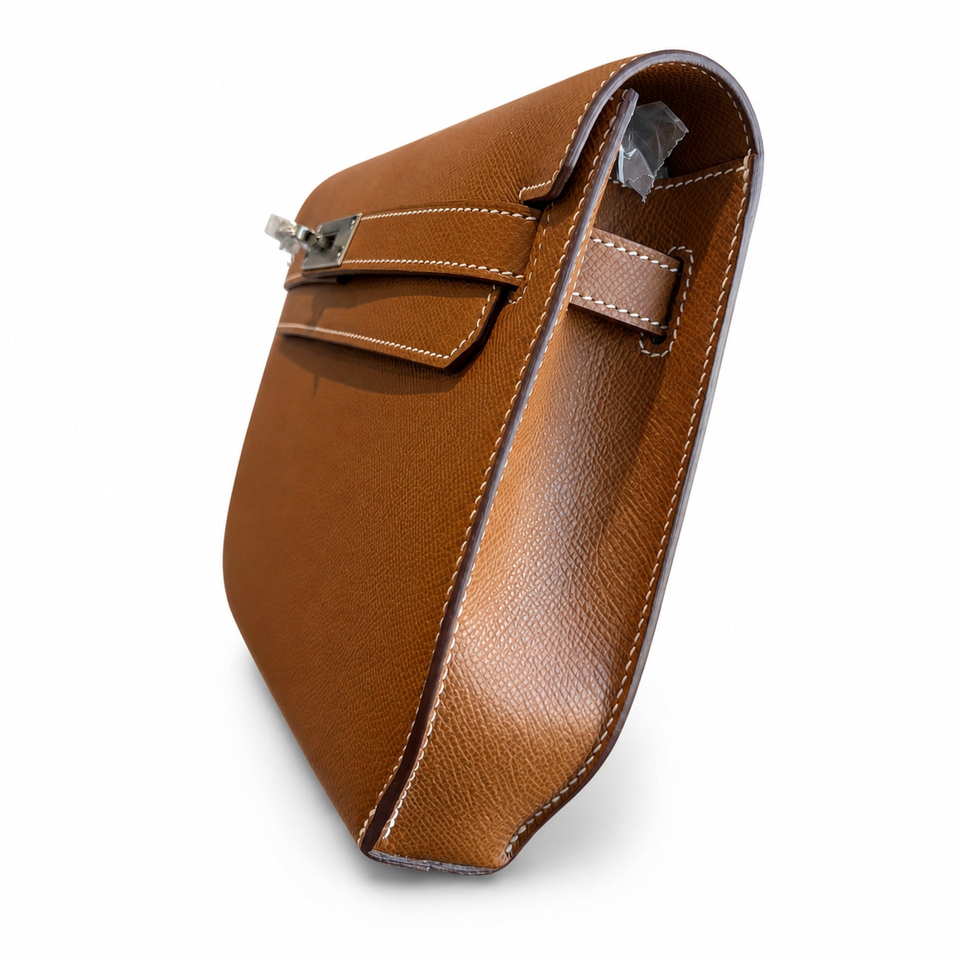 Hermès Kelly Dépêches 25 Fauve Epsom Calf Leather Gold Hardware