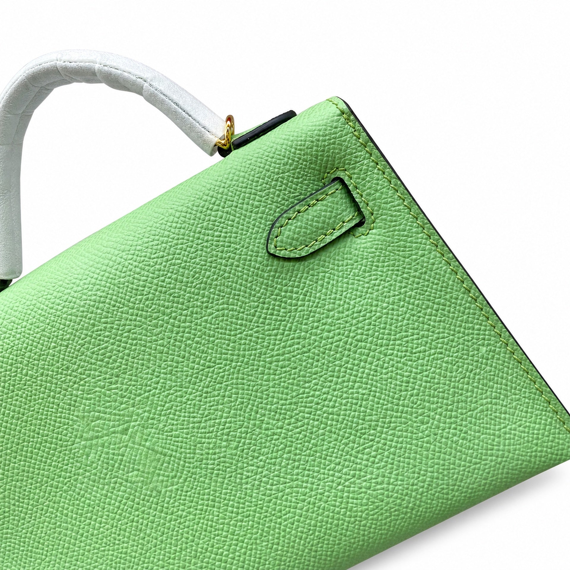 Hermès Kelly Sellier 19 Vert Pomme Epsom Gold Hardware
