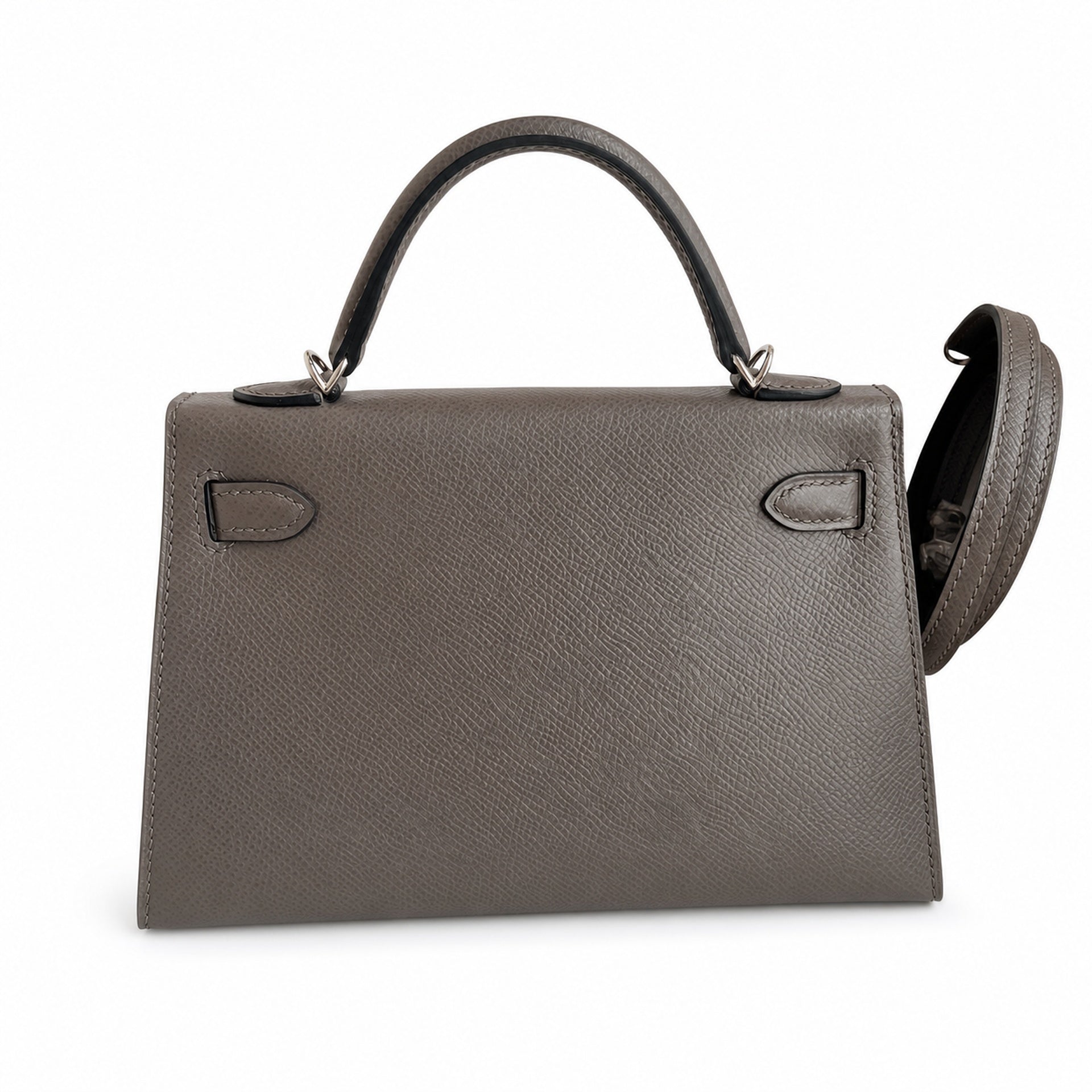 Hermès Kelly Sellier 19 Gris Etain Epsom Palladium Hardware