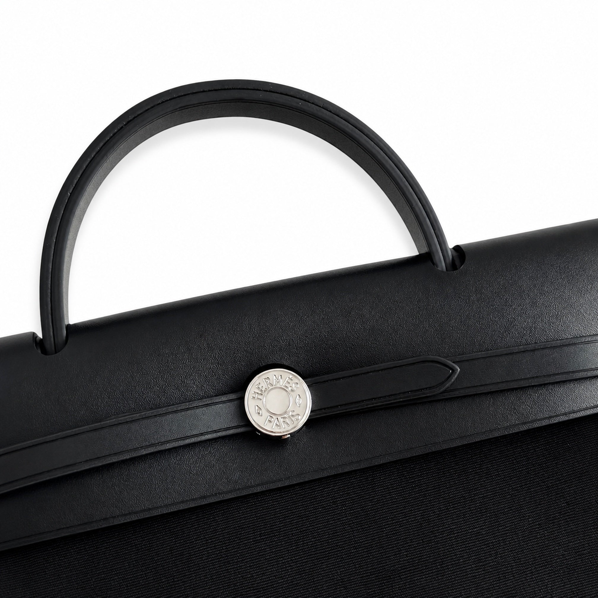 Hermès Herbag Zip 31 All Black Suede & Calf Leather Palladium Hardware
