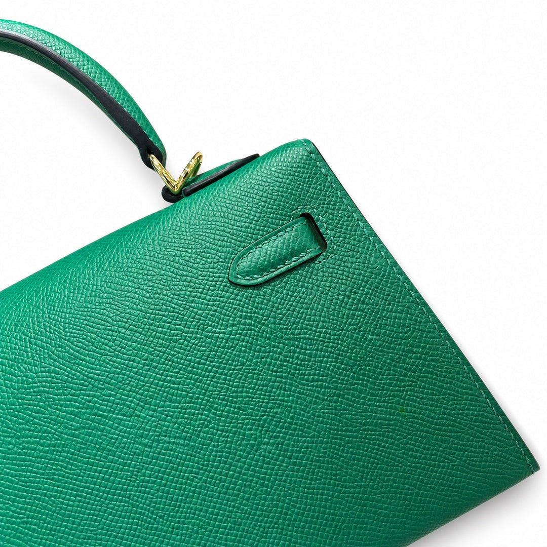 Hermès Kelly II 25cm Vert Vertigo Epsom Calf Leather Gold Hardware