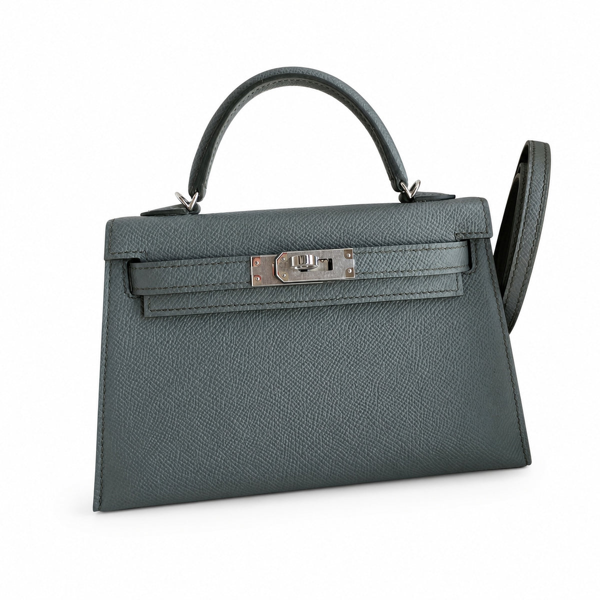 Hermès Kelly Sellier 19 Vert Amande Epsom Palladium Hardware