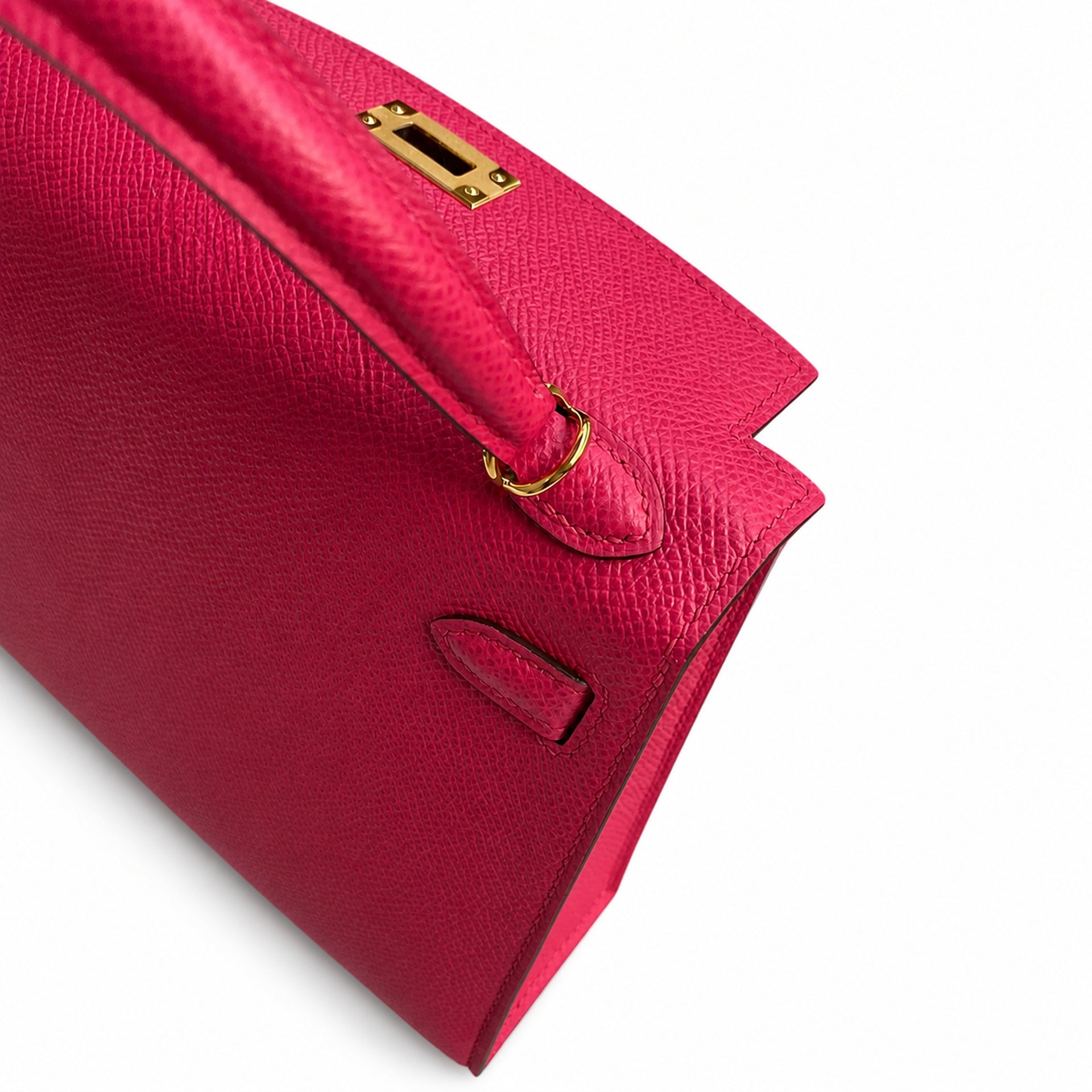 Hermès Kelly Sellier 19 Rose Jaipur Epsom Calf Leather Gold Hardware