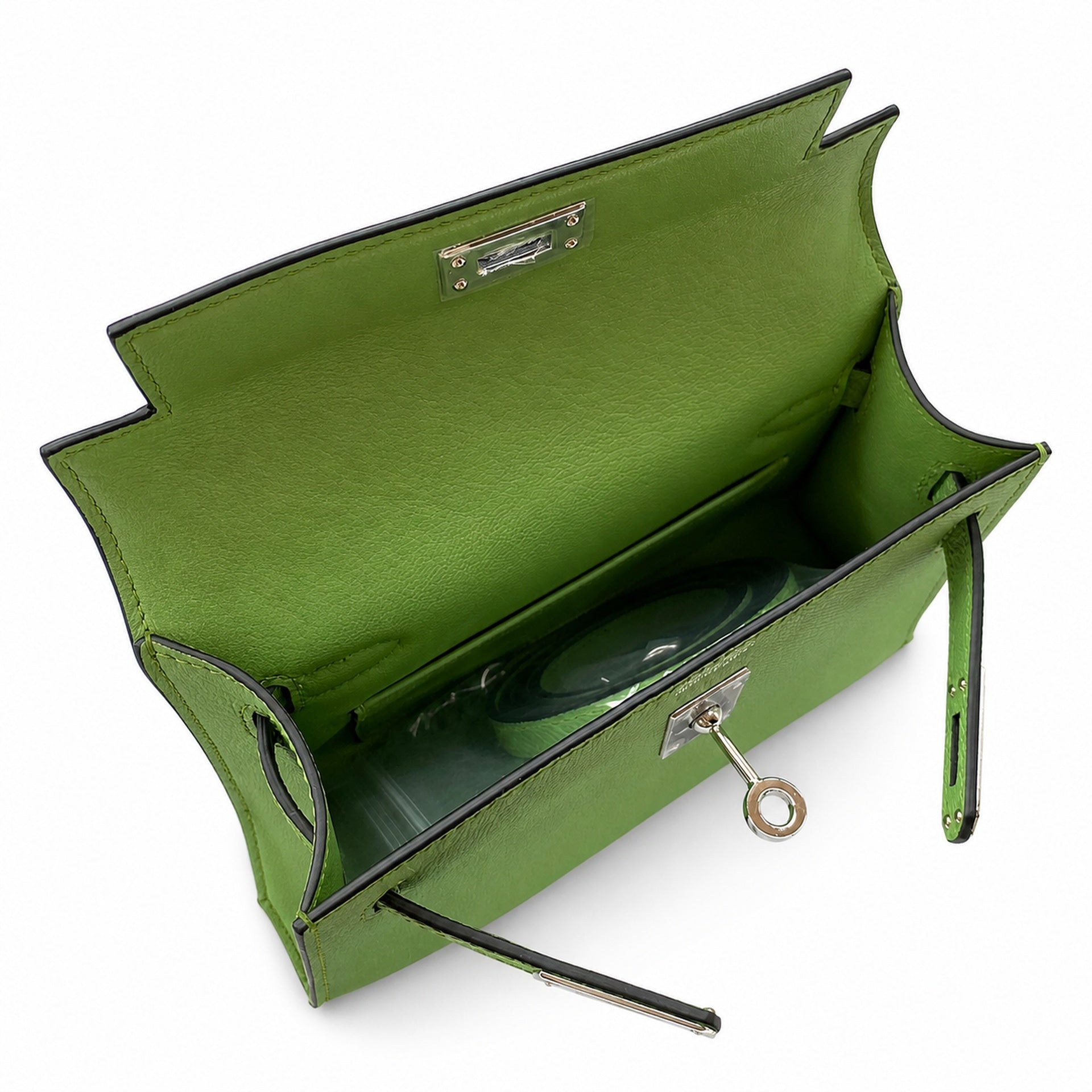 Hermès Kelly Sellier 19 Vert Pomme Epsom Palladium Hardware