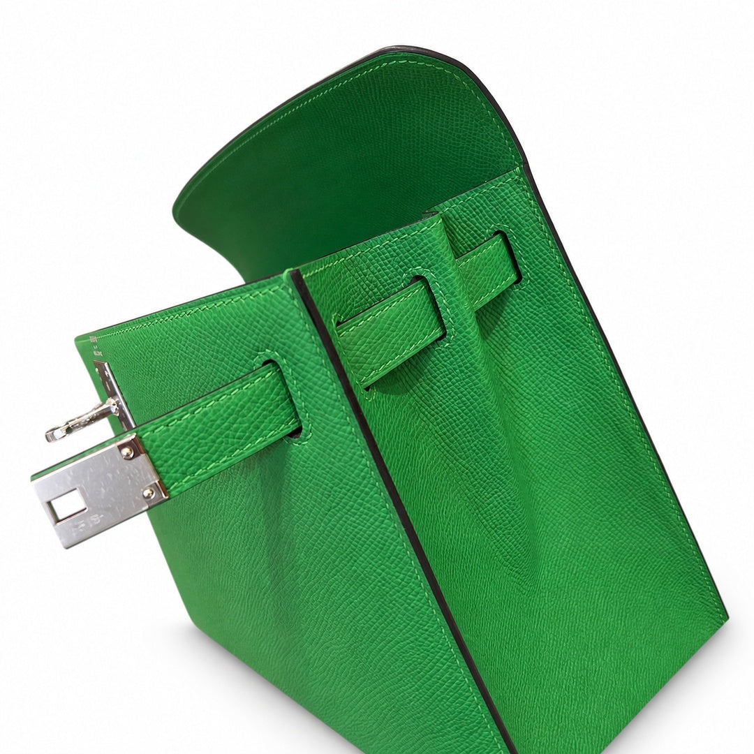 Hermès Kelly II 25cm Bambou Epsom Calf Leather Palladium Hardware