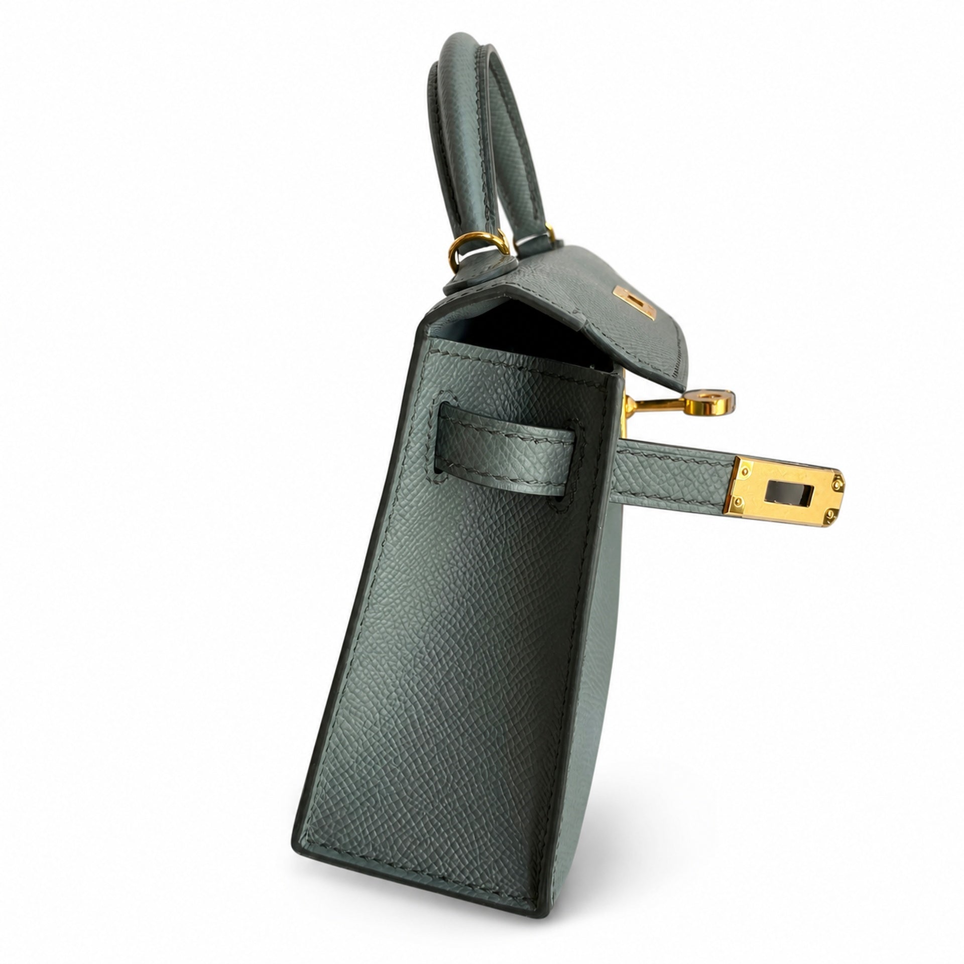 Hermès Kelly Sellier 19 Vert Amande Epsom Gold Hardware