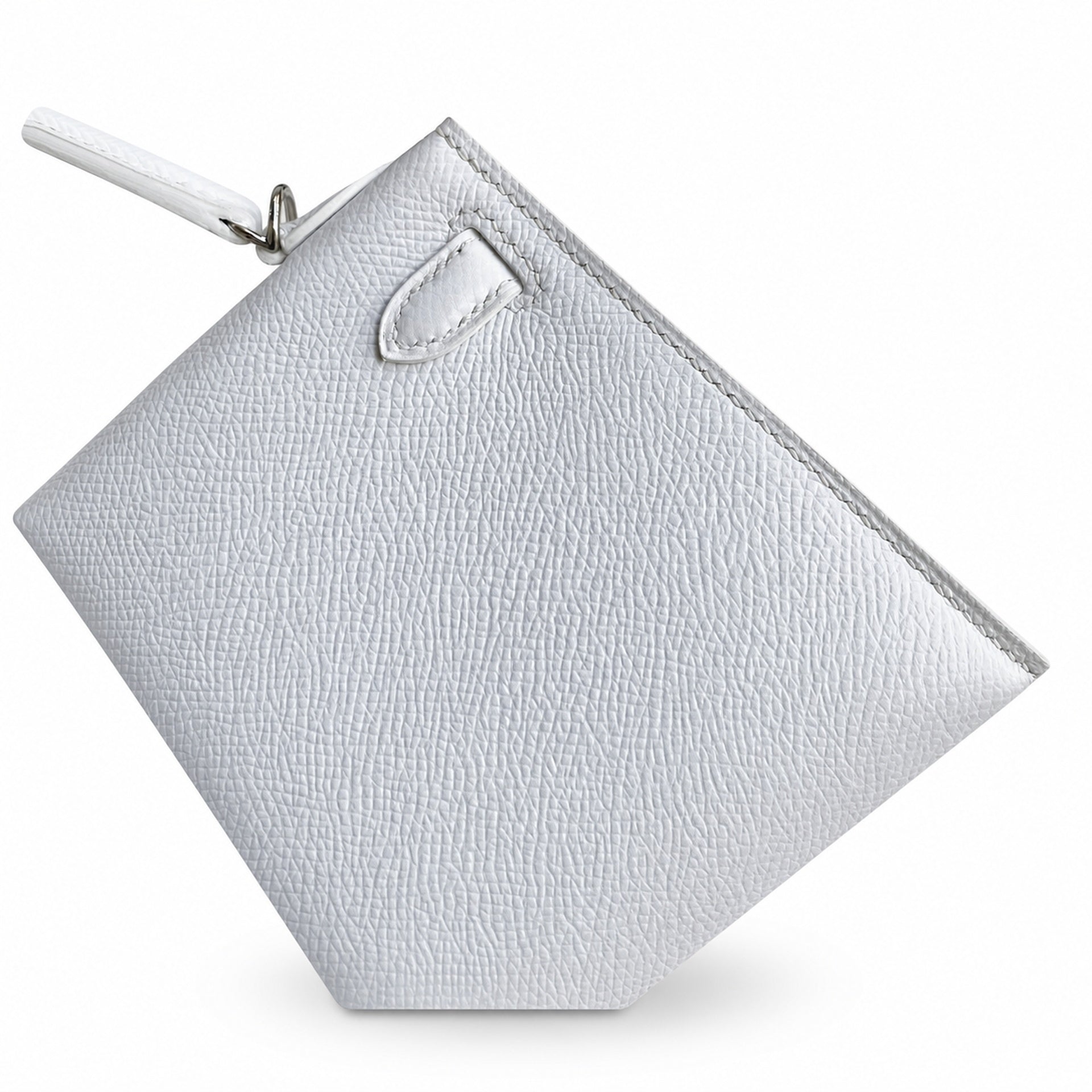Hermès Kelly Sellier 19 Blanc Epsom Palladium Hardware