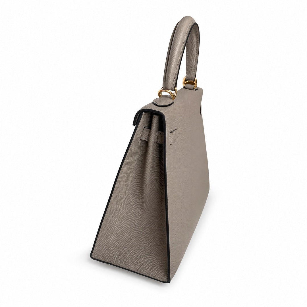 Hermès Kelly II 25cm Gris Asphalte Epsom Calf Leather Gold Hardware