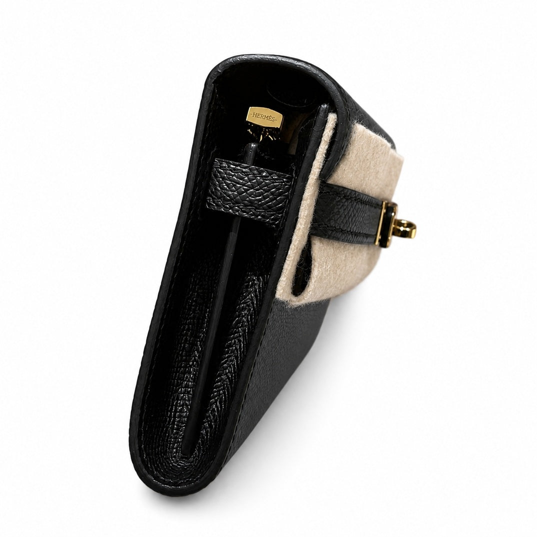 Hermès Kelly To Go Noir Epsom Calf Leather Gold Hardware
