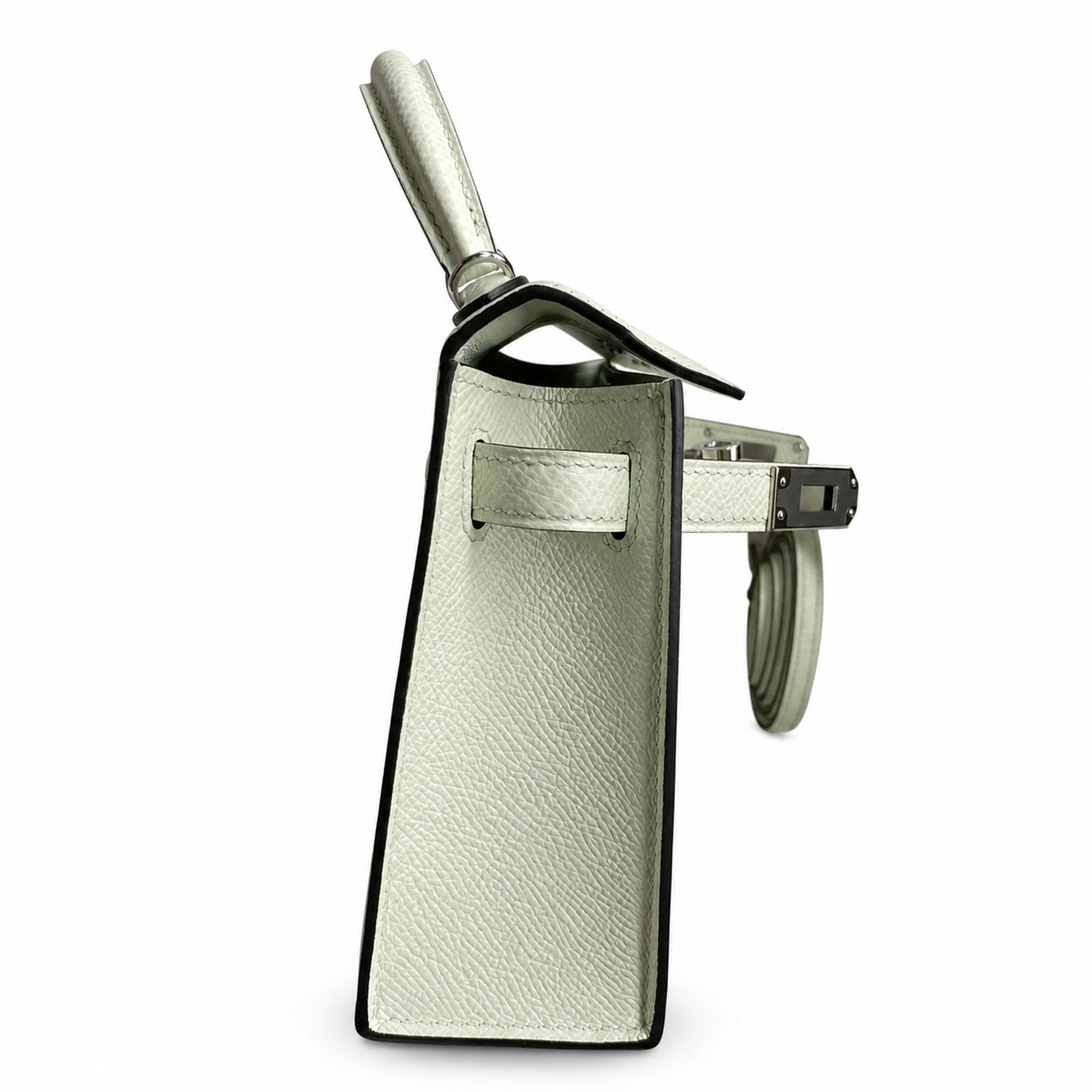 Hermès Kelly Sellier 19 Vert Fizz Epsom Palladium Hardware