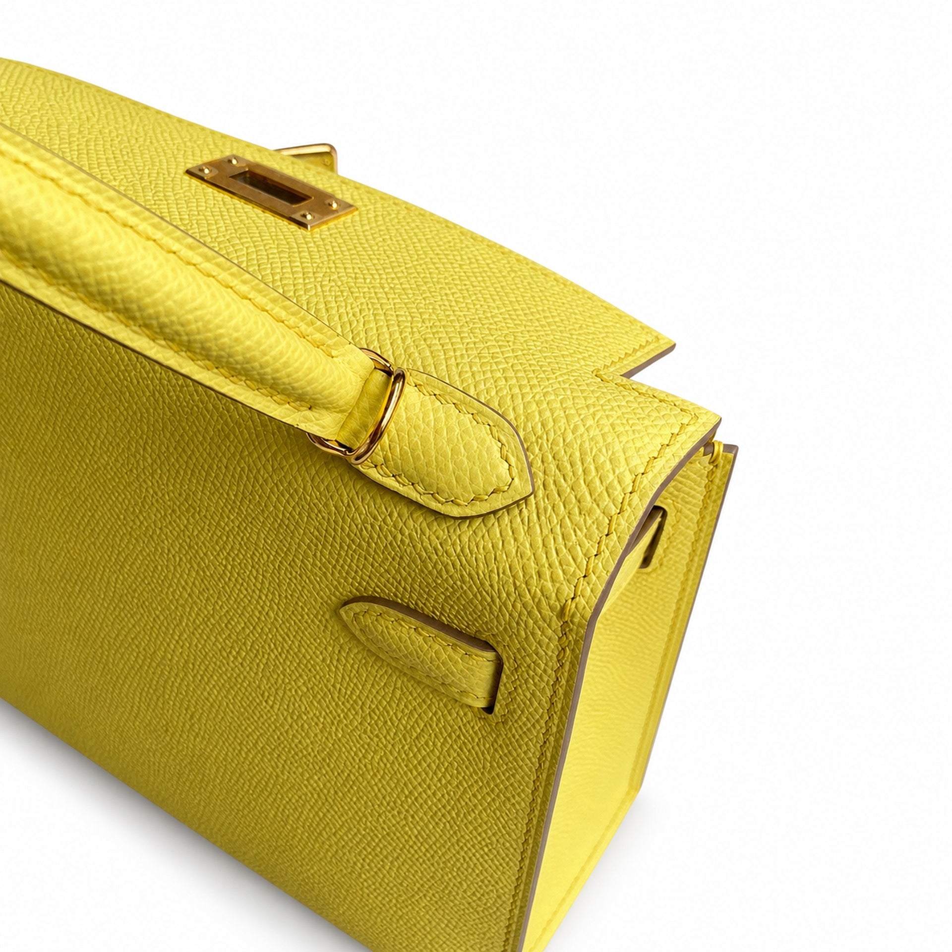 Hermès Kelly Sellier 19 Jaune Citron Epsom Gold Hardware