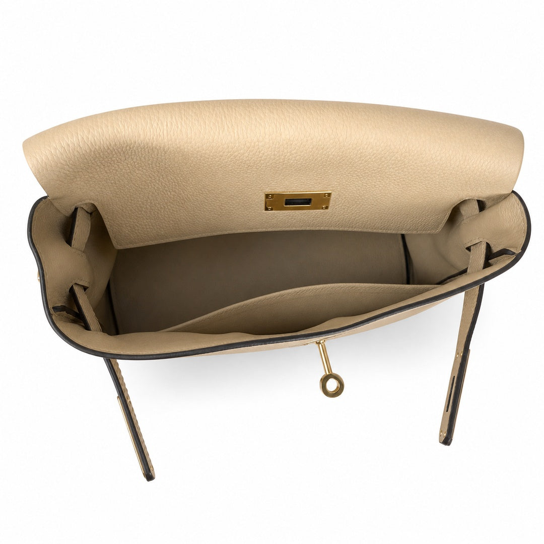 Kelly Messenger PM 27 Veau Togo, Gris Perle, Gold Hardware
