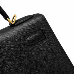 Hermès Kelly Sellier 32cm Noir Epsom Calf Leather Gold Hardware