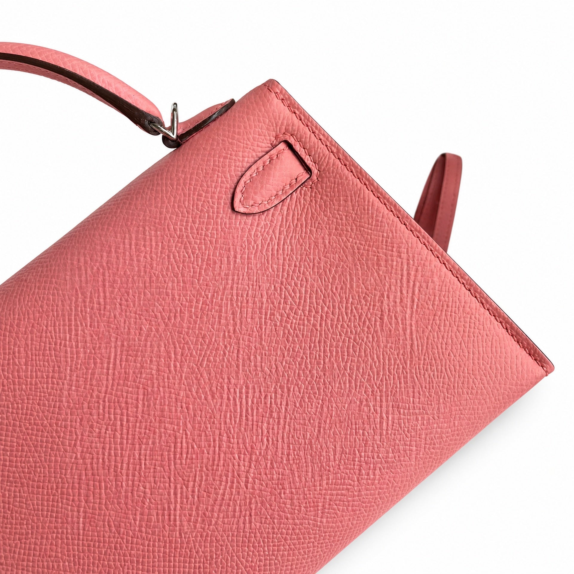 Hermès Kelly Sellier 19 Rose Confetti Epsom Palladium Hardware
