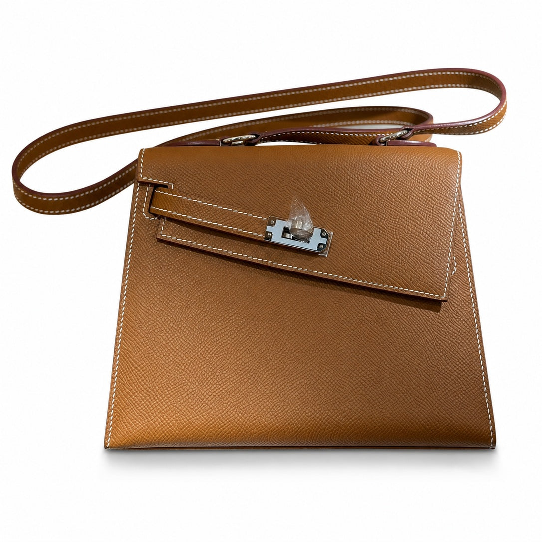 Hermès Kelly En Désordre 20cm Gold Epsom Calf Leather Palladium Hardware
