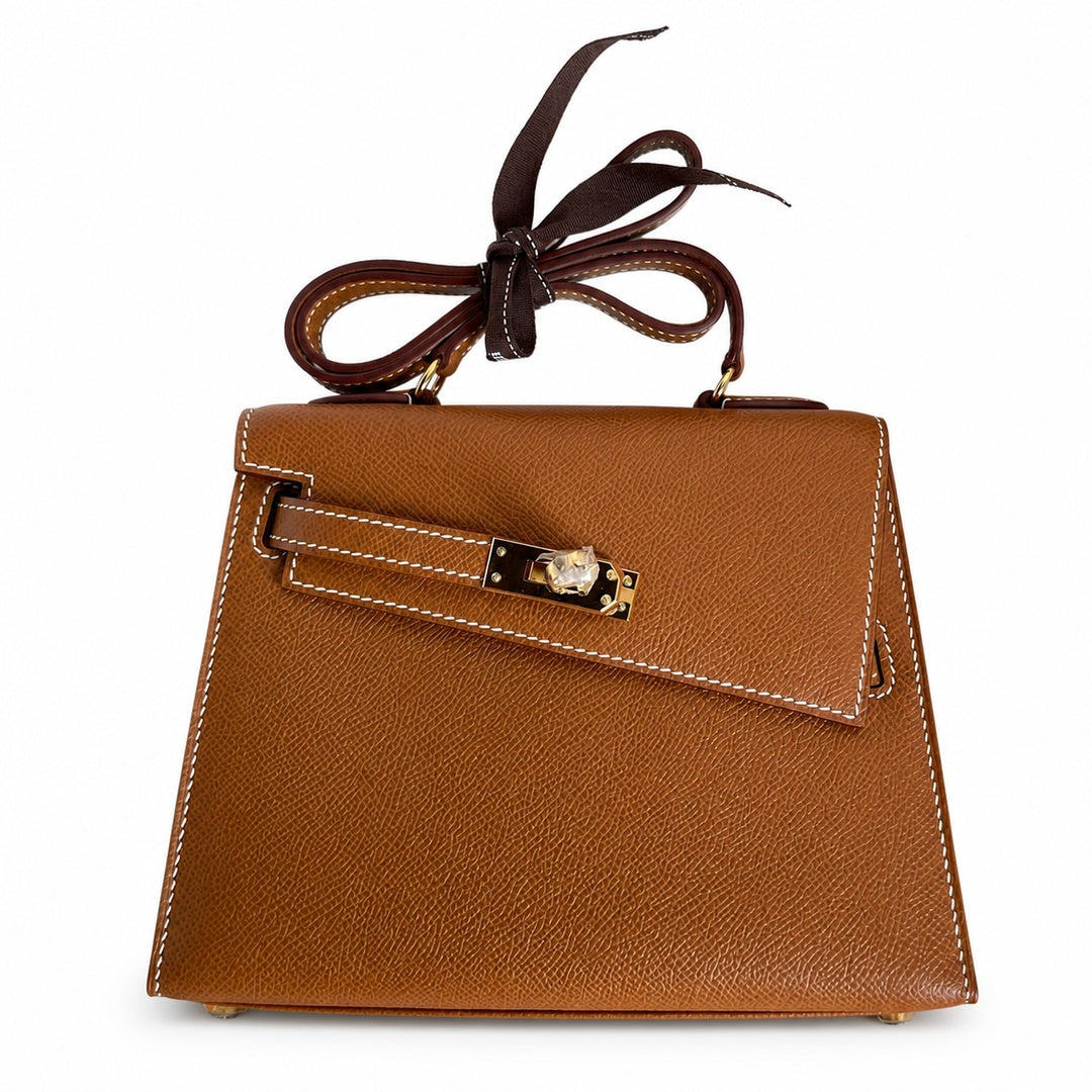 Hermès Kelly Desordre Sellier 20cm Gold Epsom Calf Leather Gold Hardware