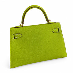 Hermès Kelly Sellier 19 Vert Anis Epsom Gold Hardware