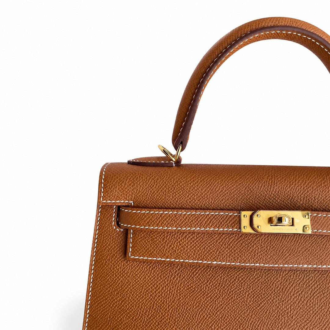 Hermès Kelly II 25cm Gold Epsom Calf Leather Gold Hardware
