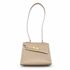 Hermès Kelly Desordre 20 Etoupe Epsom Calf Leather Gold Hardware