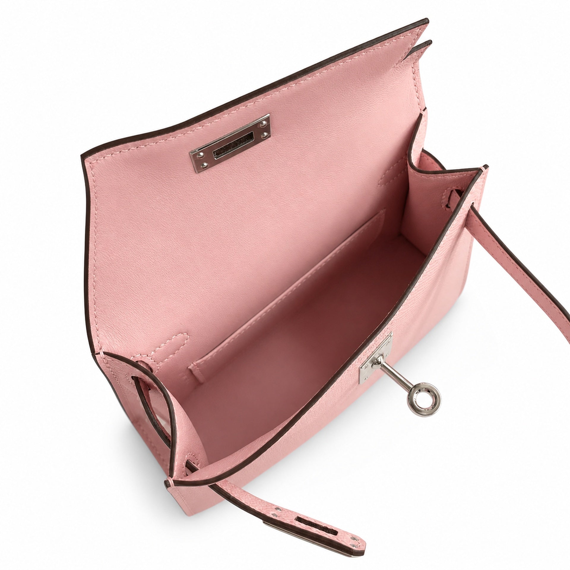 Hermès Kelly Sellier 19 Rose Sakura Epsom Palladium Hardware