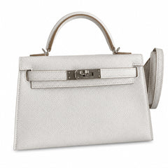 Hermès Kelly Sellier 19 Gris Perle Epsom Palladium Hardware
