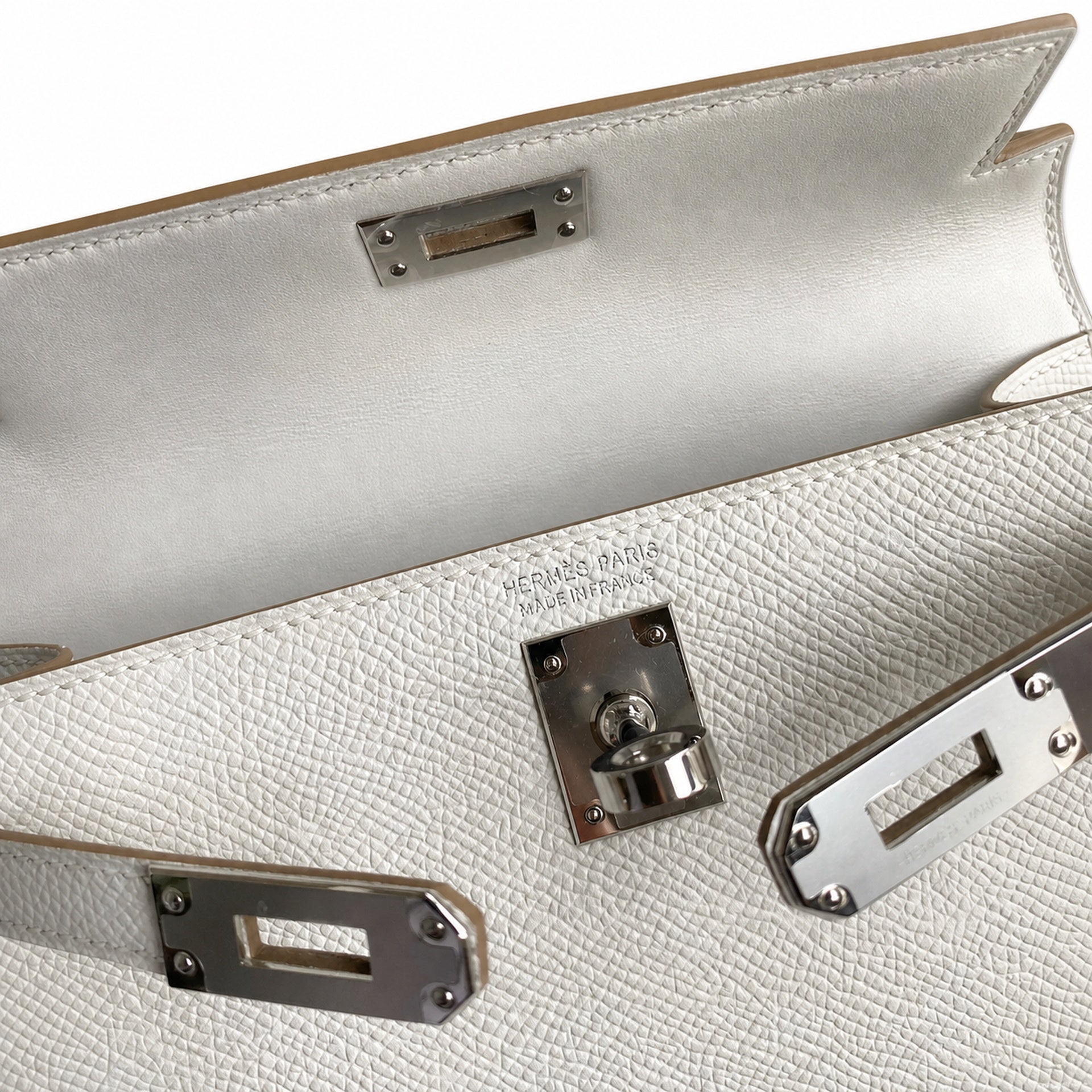 Hermès Kelly Sellier 19 Gris Perle Epsom Palladium Hardware