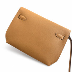 Hermès Kelly Dépêches 25 Fauve Epsom Calf Leather Palladium Hardware