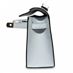 Hermès Mini Kelly II 22cm Bleu Brume Epsom Calf Leather Palladium Hardware