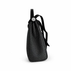 Hermès Herbag Zip 31 Noir Mini Grid Toile H / Noir Vache Hunter Leather Palladium Hardware