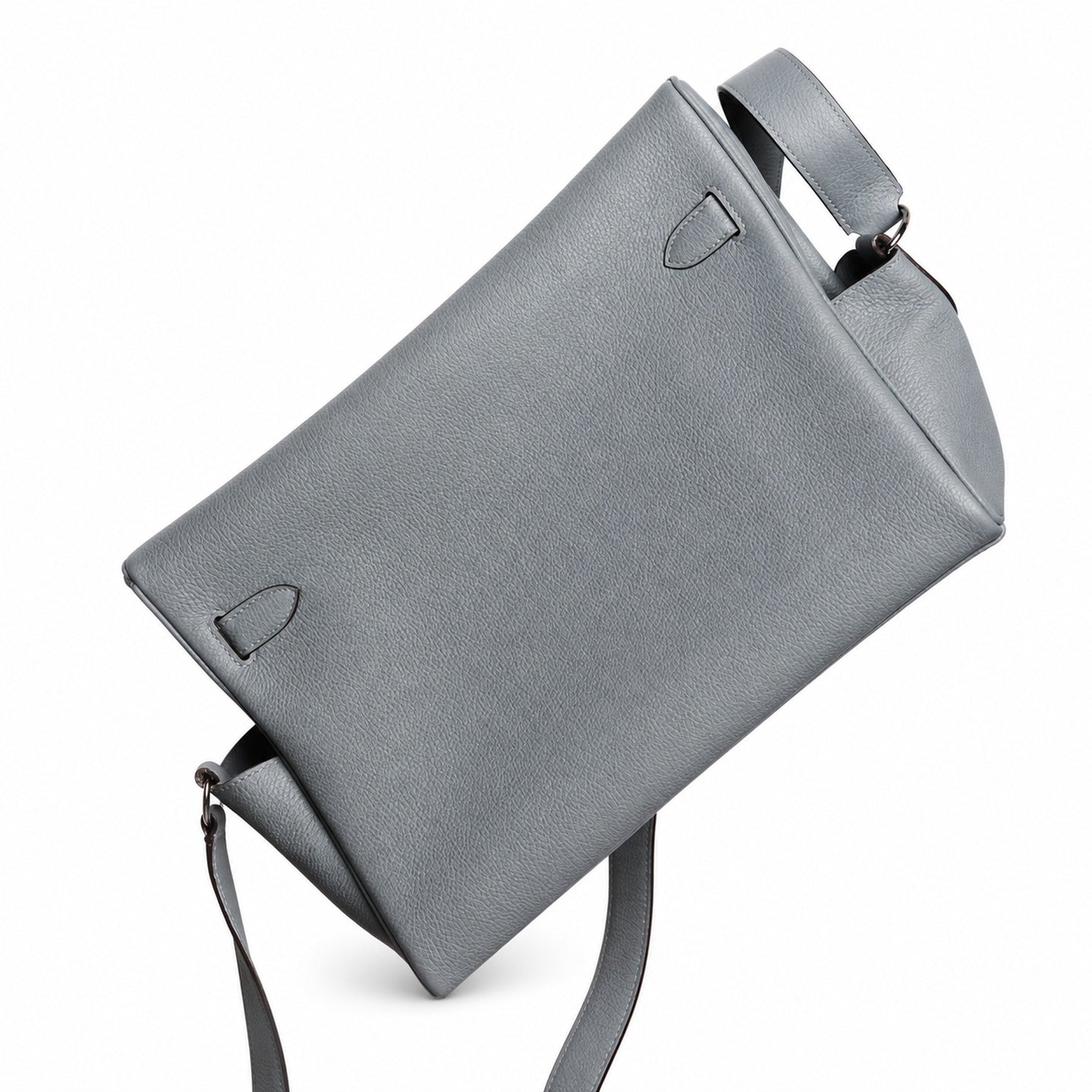 Kelly Messenger GM 31 Veau Togo, Bleu Lin, Palladium Hardware